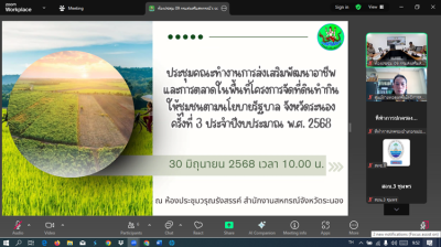 ประชุมคณะทำงานการส่งเสริมพัฒนาอาชีพและการตลาดในพื้นที่โครงการจัดที่ดินทำกินให้ชุมชน ตามนโยบายรัฐบาล จังหวัดระนอง ครั้งที่ 3 ประจำปีงบประมาณ พ.ศ. 2568 ... พารามิเตอร์รูปภาพ 1